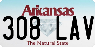 AR license plate 308LAV