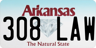 AR license plate 308LAW