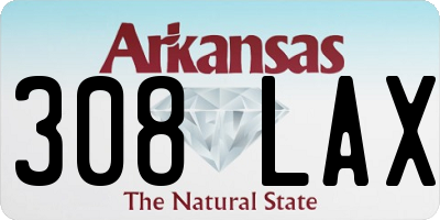AR license plate 308LAX