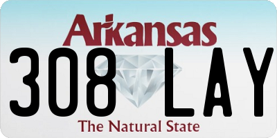 AR license plate 308LAY