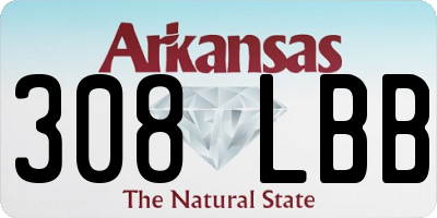 AR license plate 308LBB