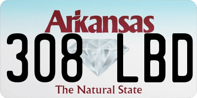 AR license plate 308LBD