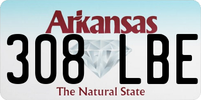 AR license plate 308LBE