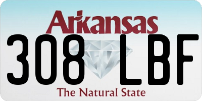AR license plate 308LBF
