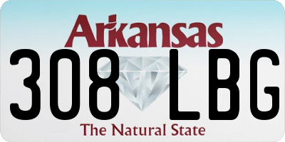 AR license plate 308LBG