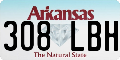 AR license plate 308LBH