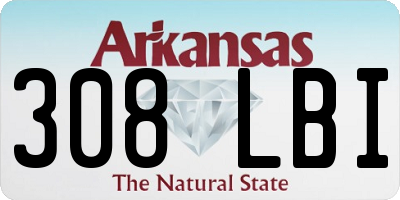 AR license plate 308LBI