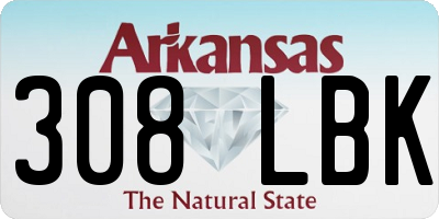 AR license plate 308LBK
