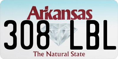 AR license plate 308LBL