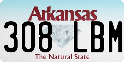 AR license plate 308LBM