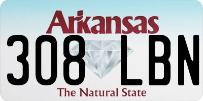AR license plate 308LBN