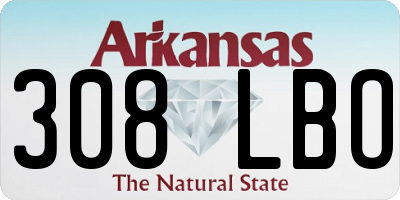 AR license plate 308LBO