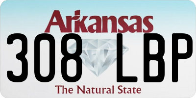 AR license plate 308LBP