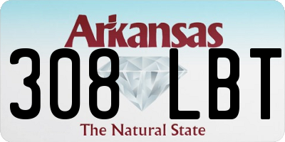 AR license plate 308LBT