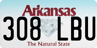 AR license plate 308LBU
