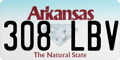 AR license plate 308LBV
