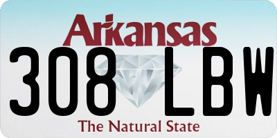 AR license plate 308LBW