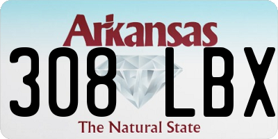 AR license plate 308LBX