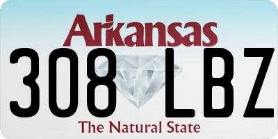 AR license plate 308LBZ