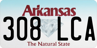 AR license plate 308LCA