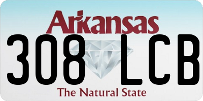 AR license plate 308LCB