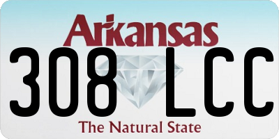 AR license plate 308LCC