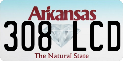 AR license plate 308LCD