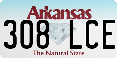AR license plate 308LCE