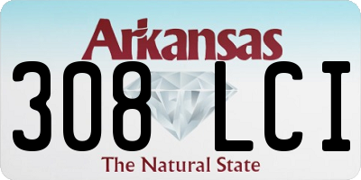 AR license plate 308LCI
