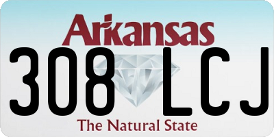 AR license plate 308LCJ