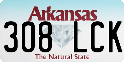 AR license plate 308LCK