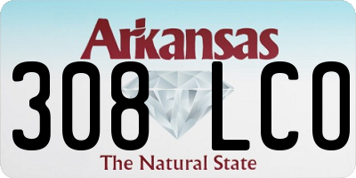 AR license plate 308LCO