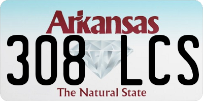 AR license plate 308LCS
