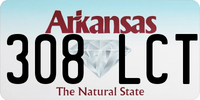 AR license plate 308LCT
