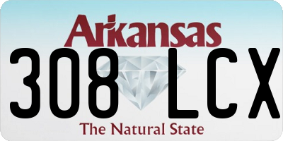 AR license plate 308LCX