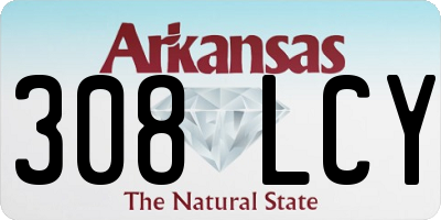 AR license plate 308LCY