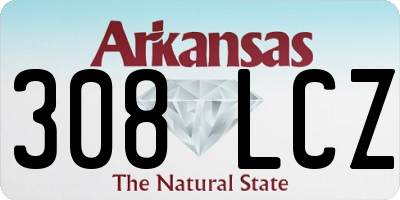 AR license plate 308LCZ