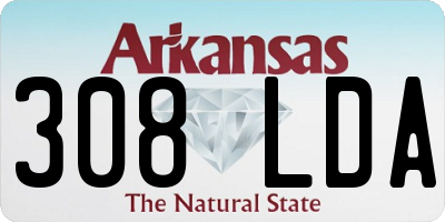 AR license plate 308LDA