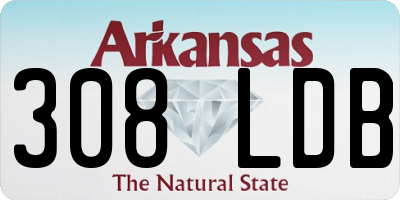 AR license plate 308LDB