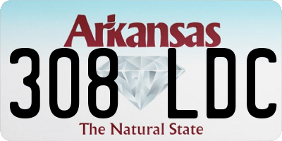 AR license plate 308LDC