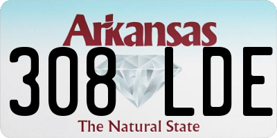 AR license plate 308LDE