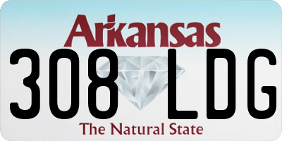 AR license plate 308LDG