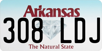 AR license plate 308LDJ