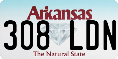 AR license plate 308LDN