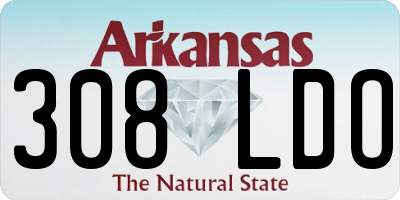 AR license plate 308LDO