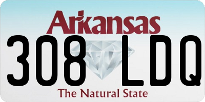 AR license plate 308LDQ