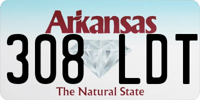 AR license plate 308LDT