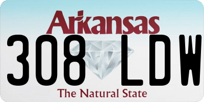 AR license plate 308LDW