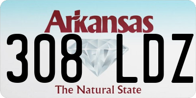 AR license plate 308LDZ