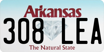 AR license plate 308LEA